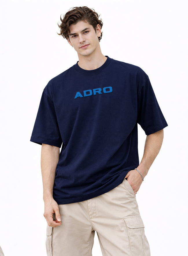 Men Oversize Fit Back Printed T-Shirt