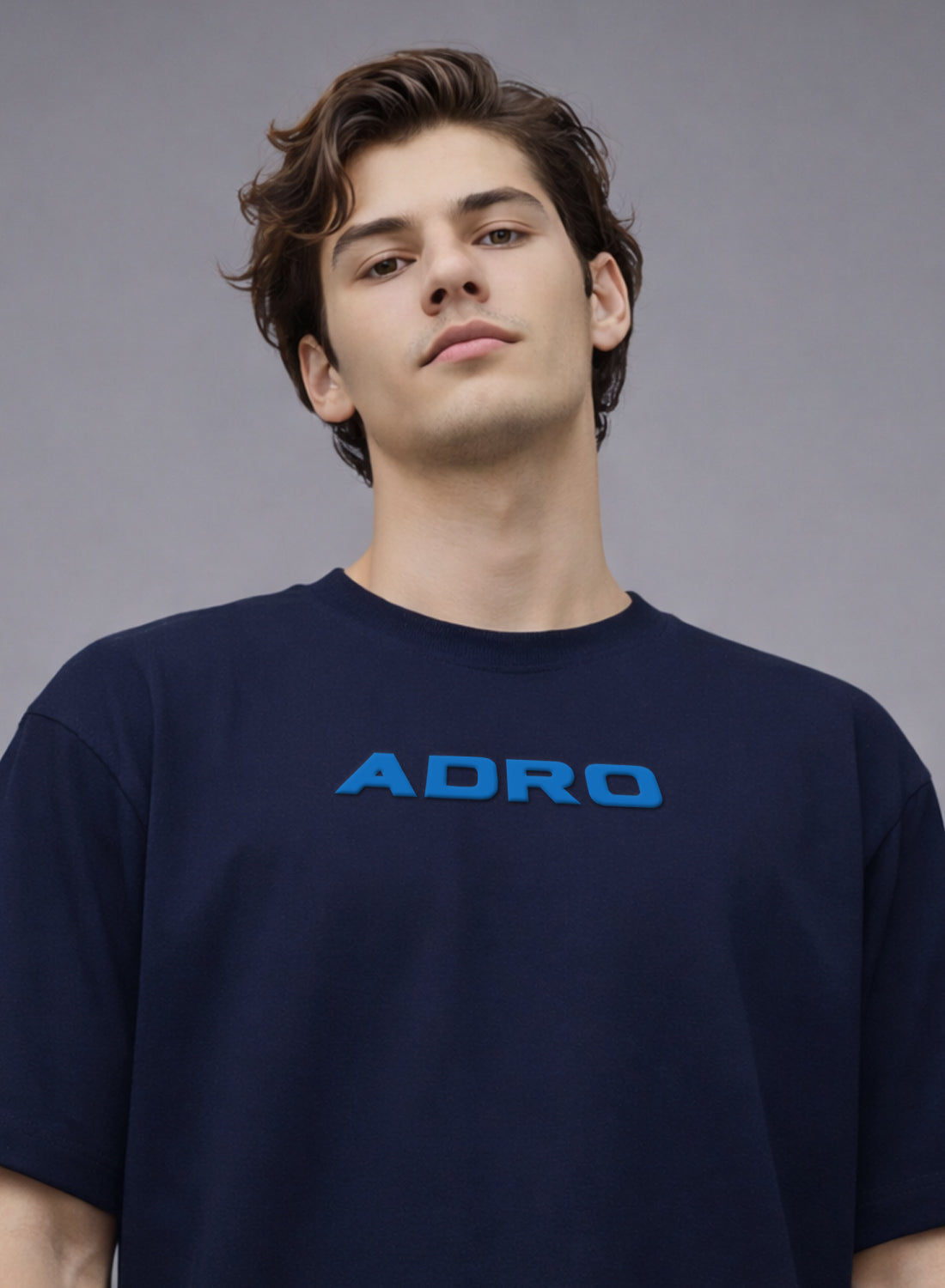 Men Oversize Fit Back Printed T-Shirt