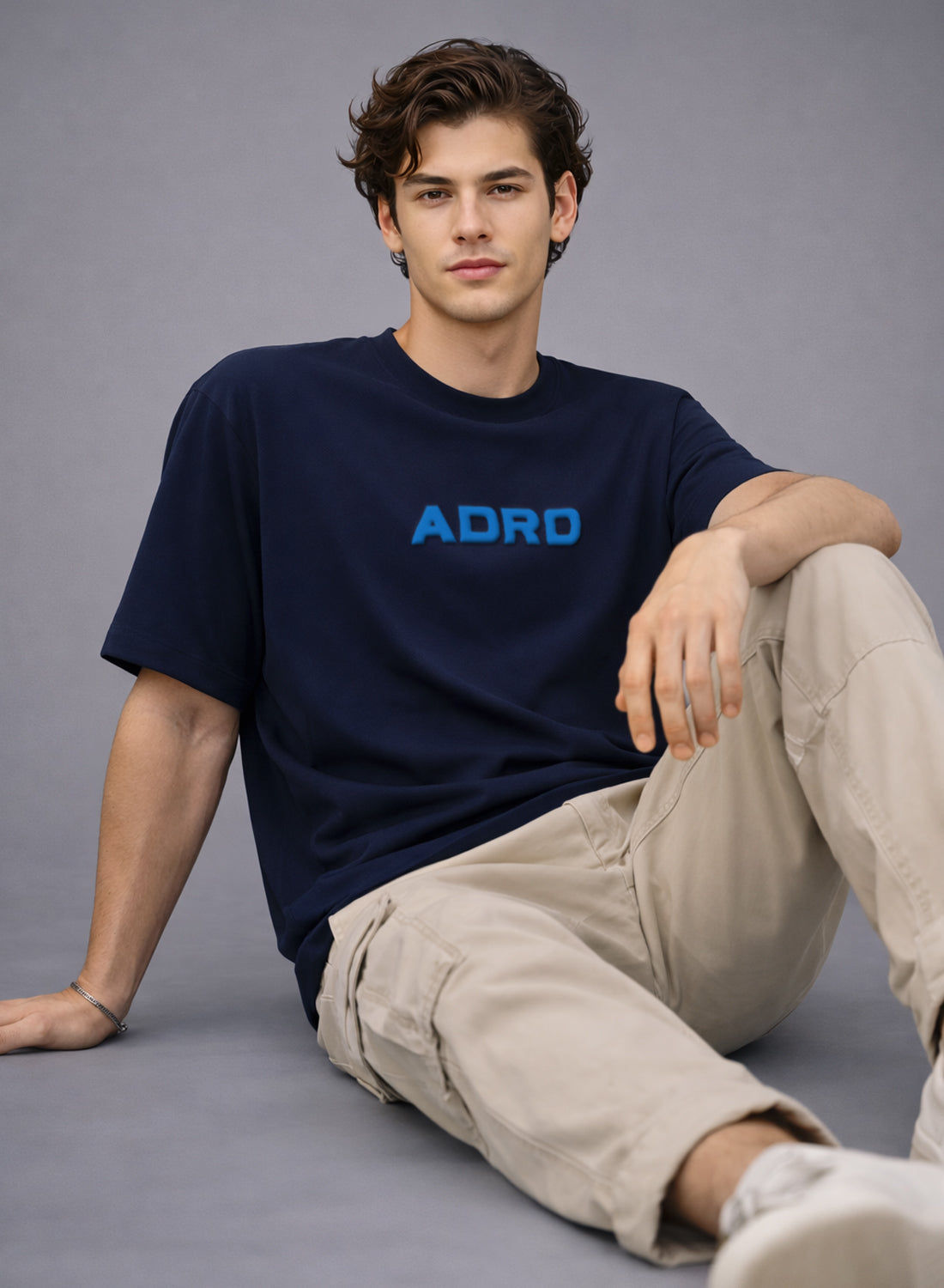 Men Oversize Fit Back Printed T-Shirt