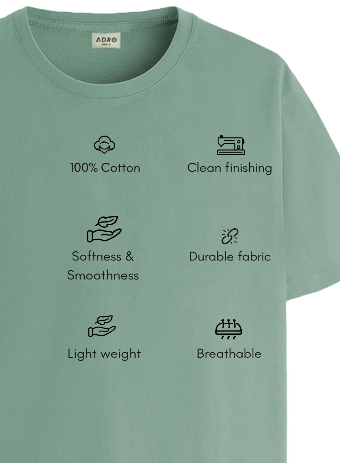 Men Green Classic Printed T-Shirt