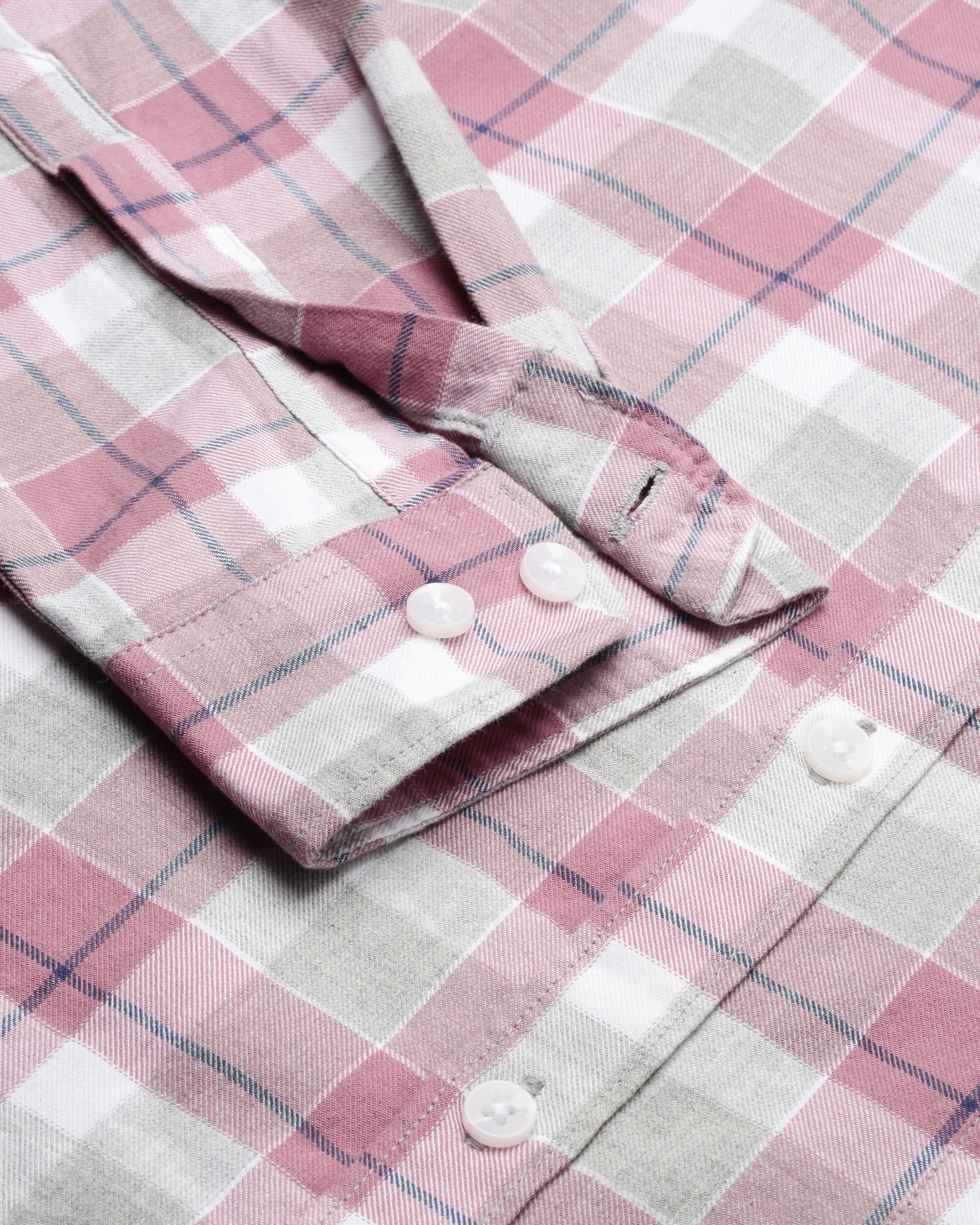 Men Mauve Cotton Slim Shirt