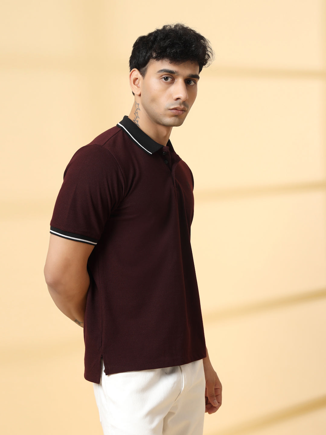 Men Wine Urban Classic Polo T-Shirt