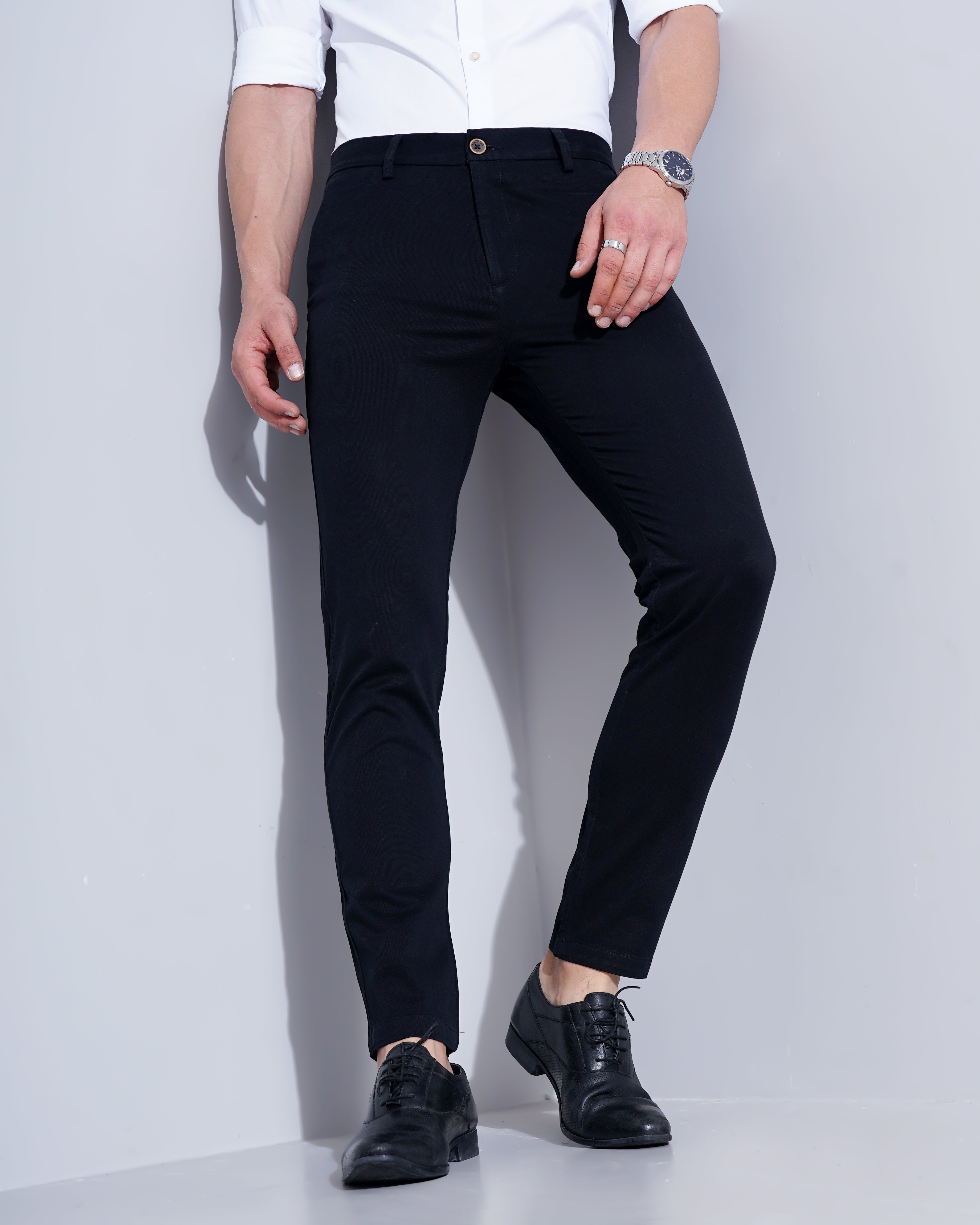 Men Black Trousers