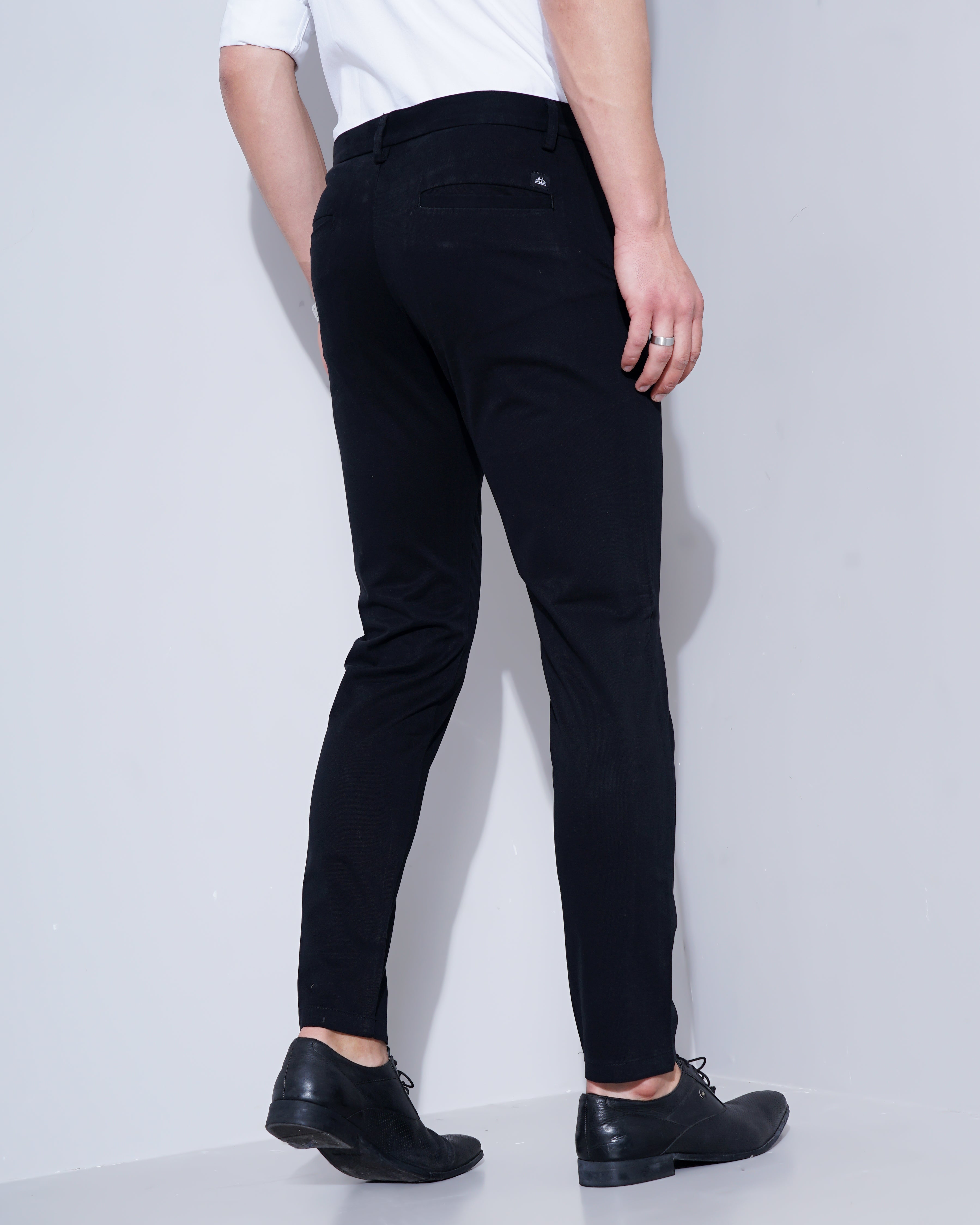 Men Black Trousers