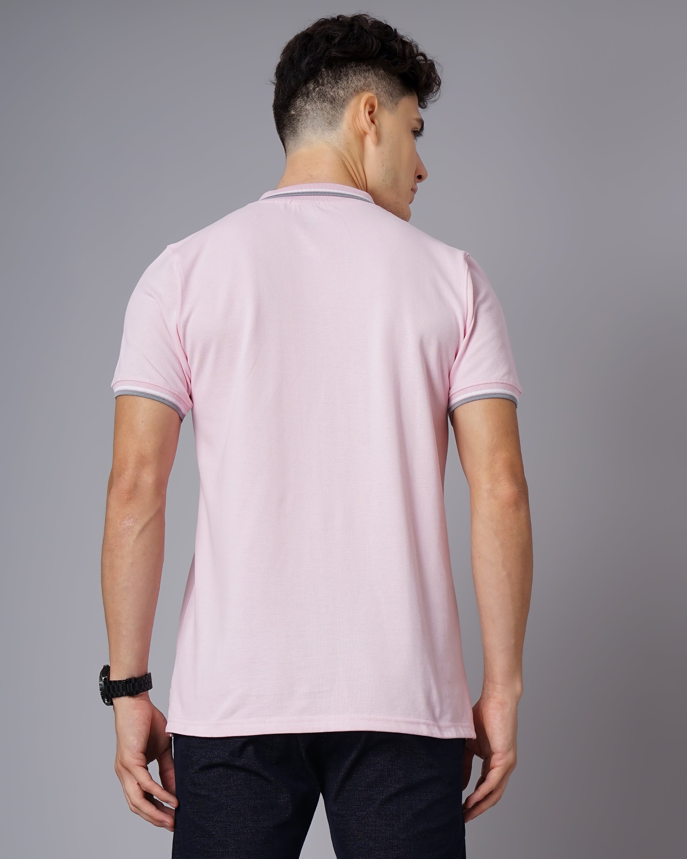 Men Polo Pink T-Shirt
