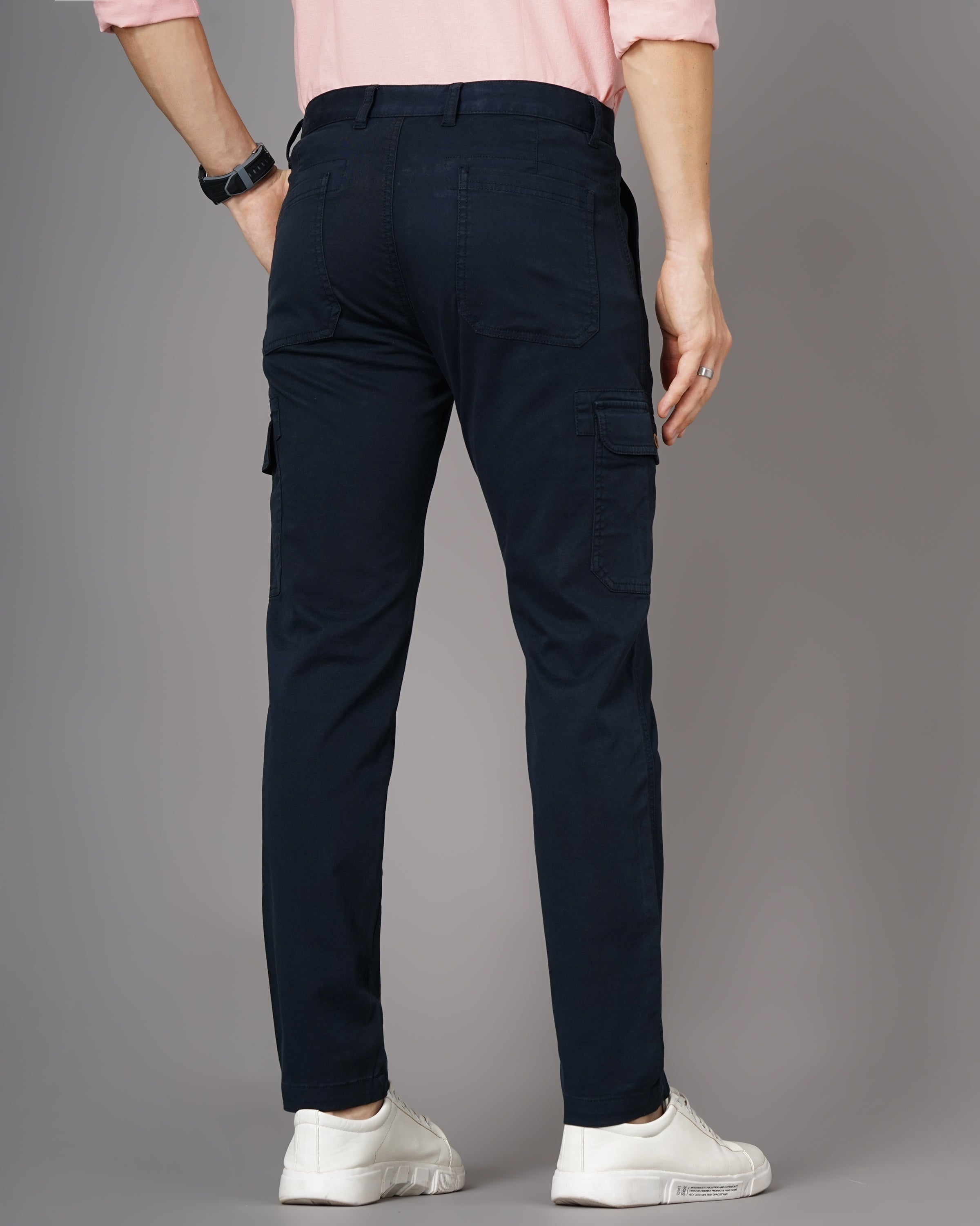 Men Blue Trousers