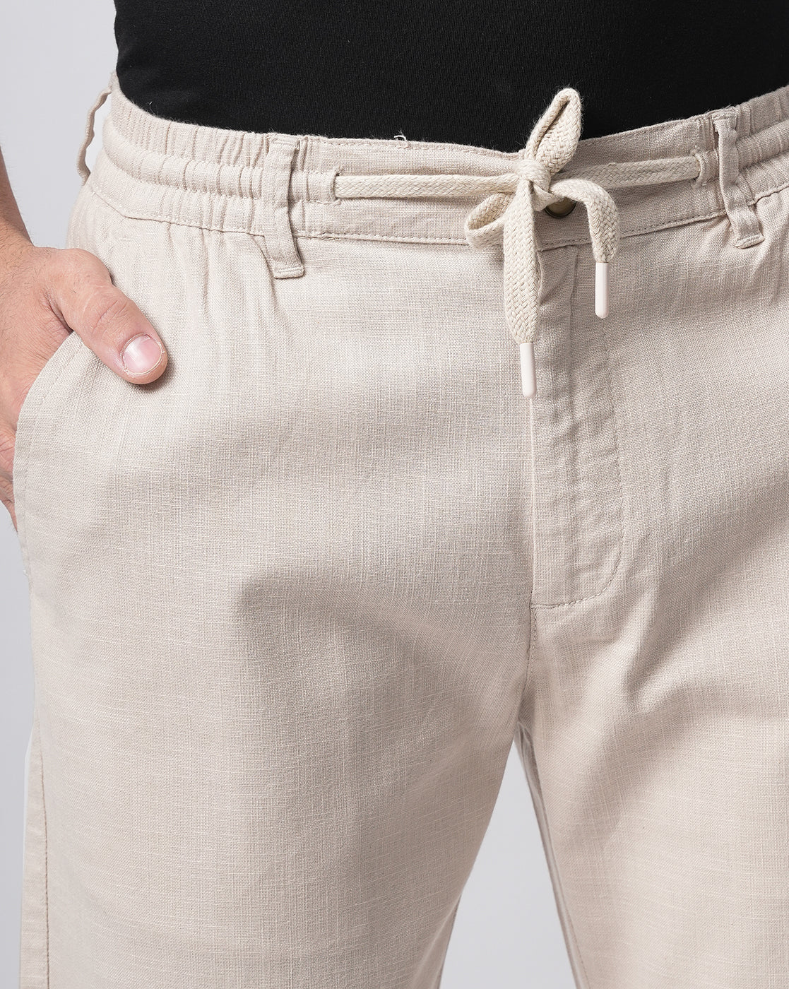 Men Beige Trousers