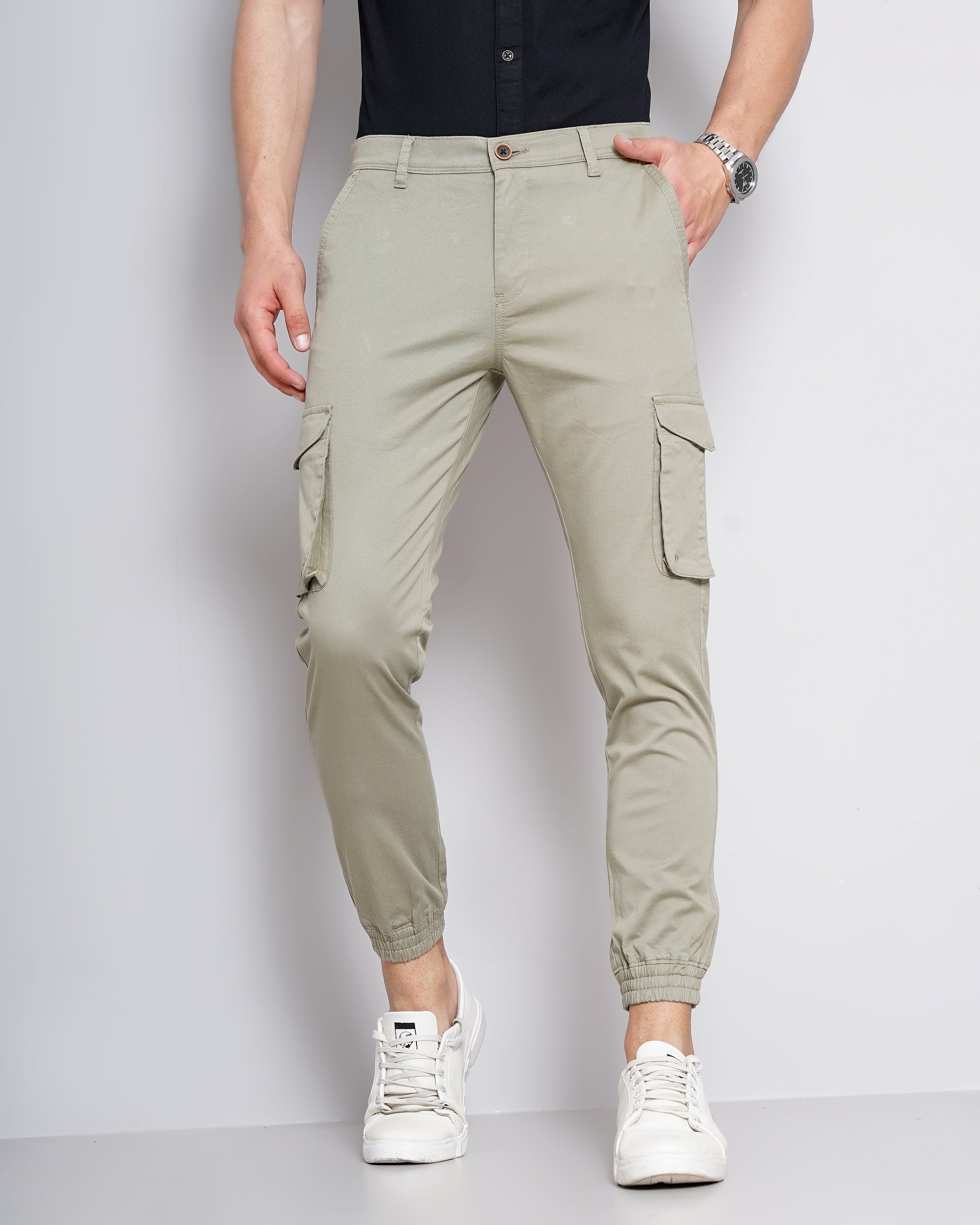 Men Green Joggers