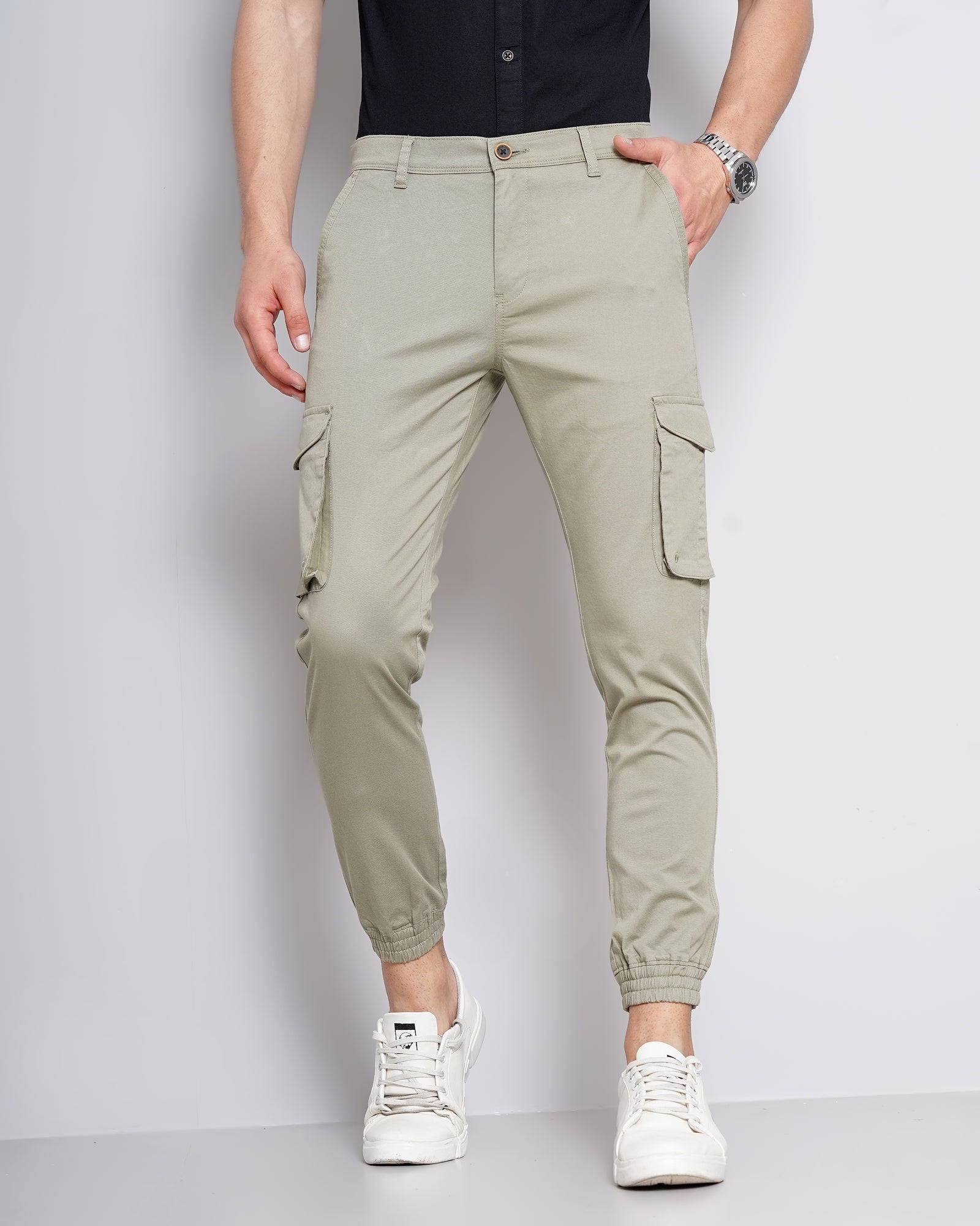 Men Green Joggers