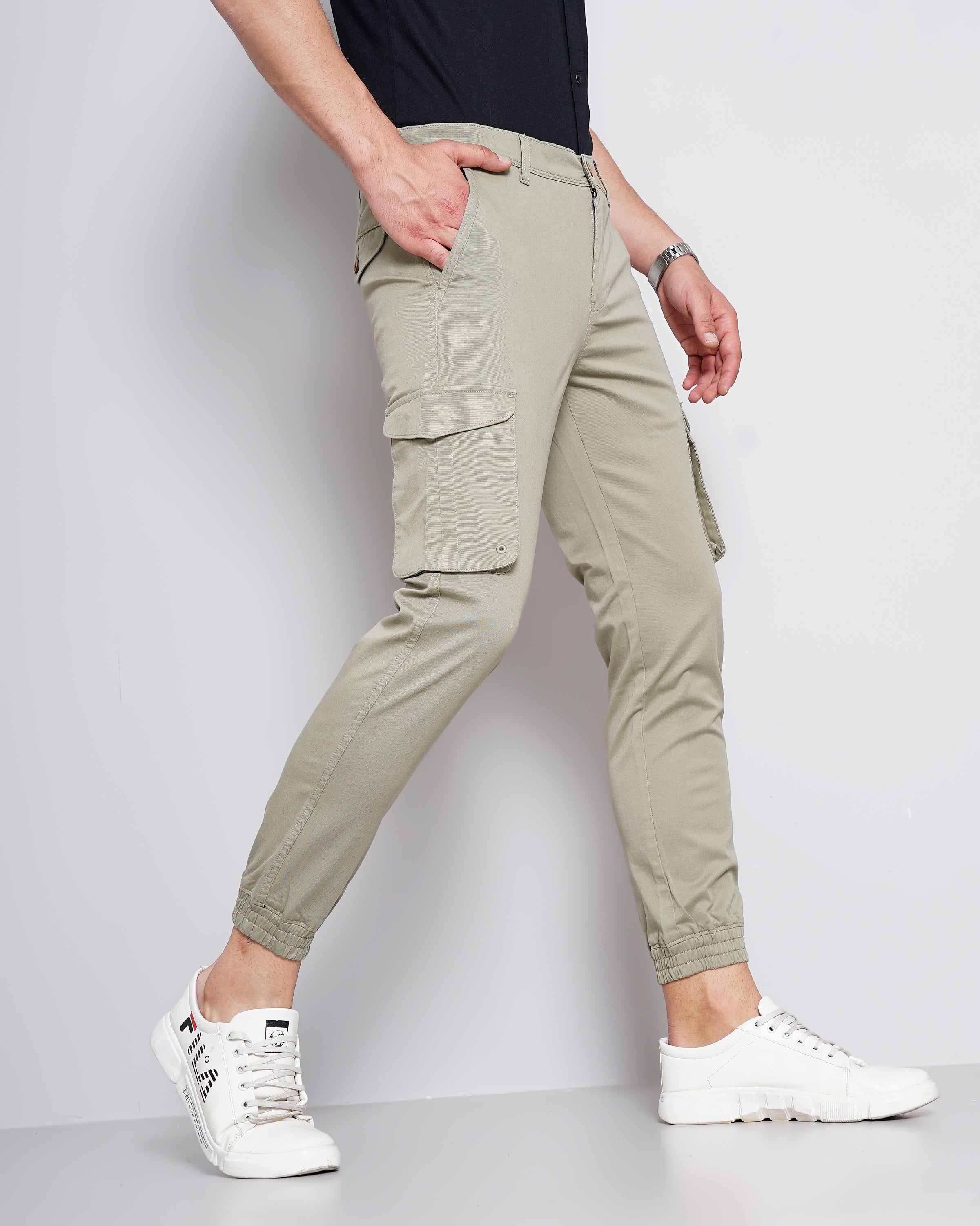 Men Green Joggers