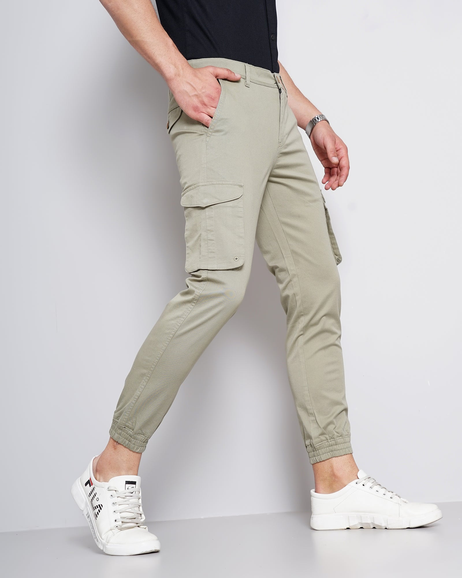 Men Green Joggers