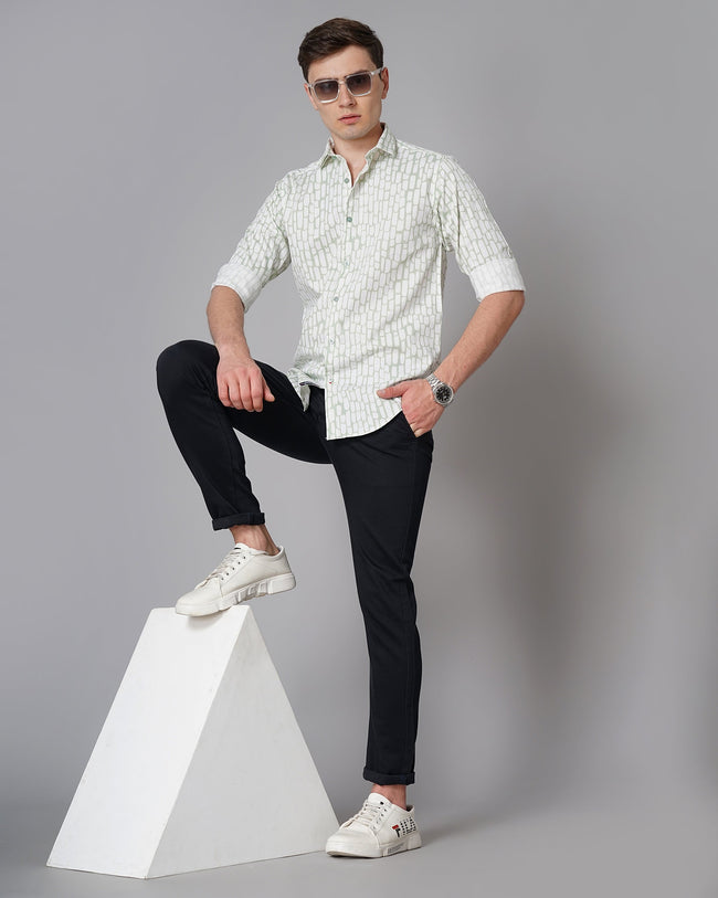 Men Milano Green Shirt