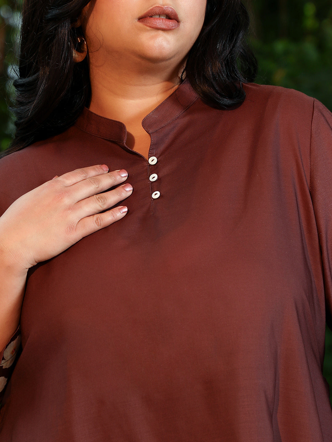 Women Cotton Blend Regular Floral Kurta