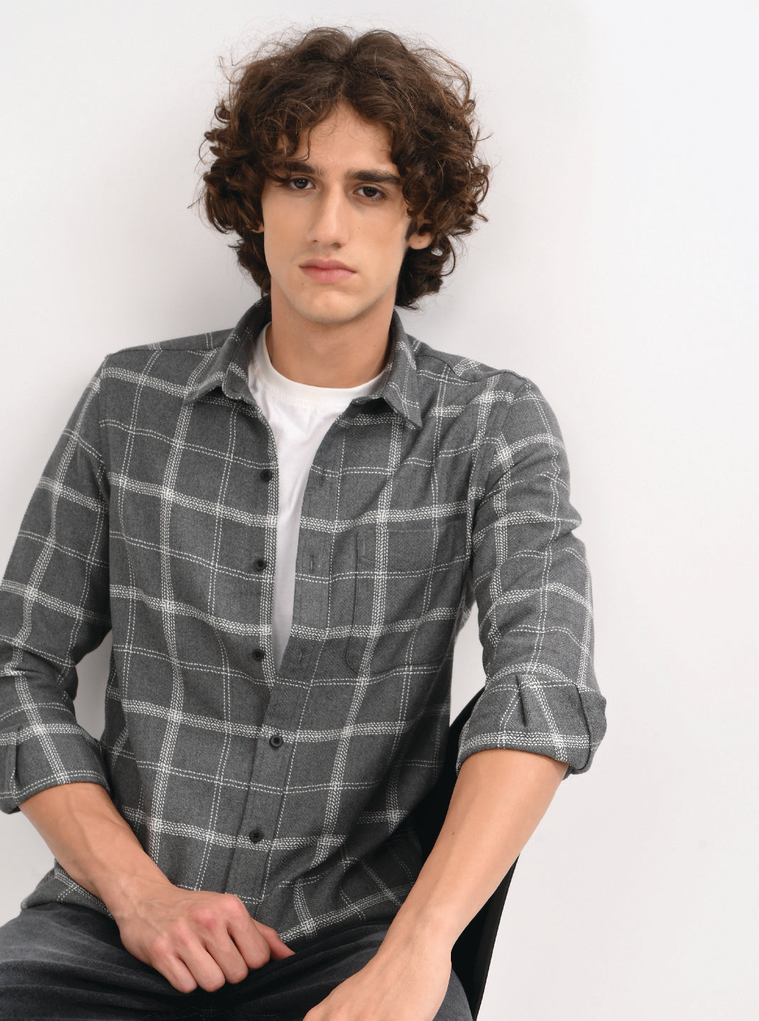 Men Grey Shirt