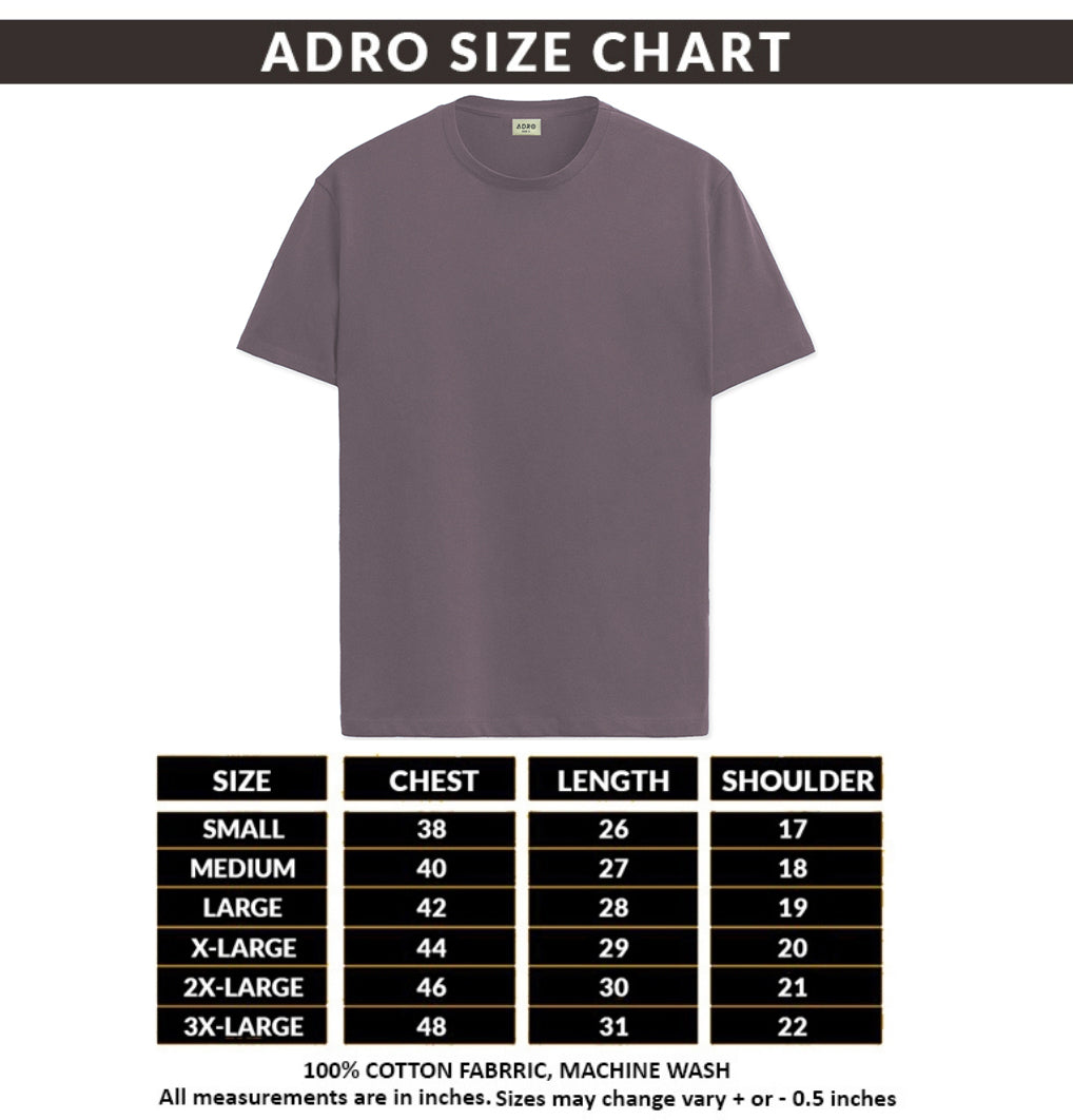 Men Printed Lilac T Shirt