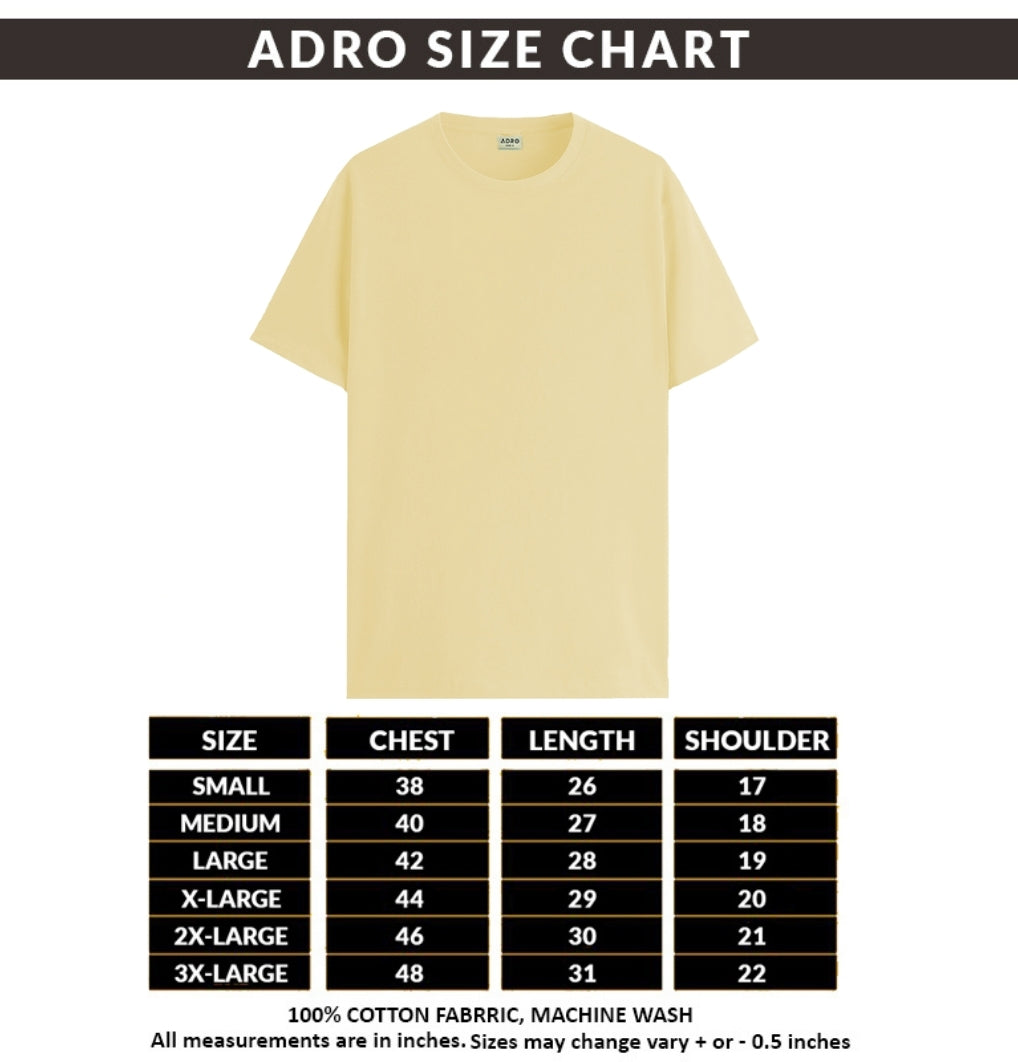 Men Printed Light Yellow T Shirt