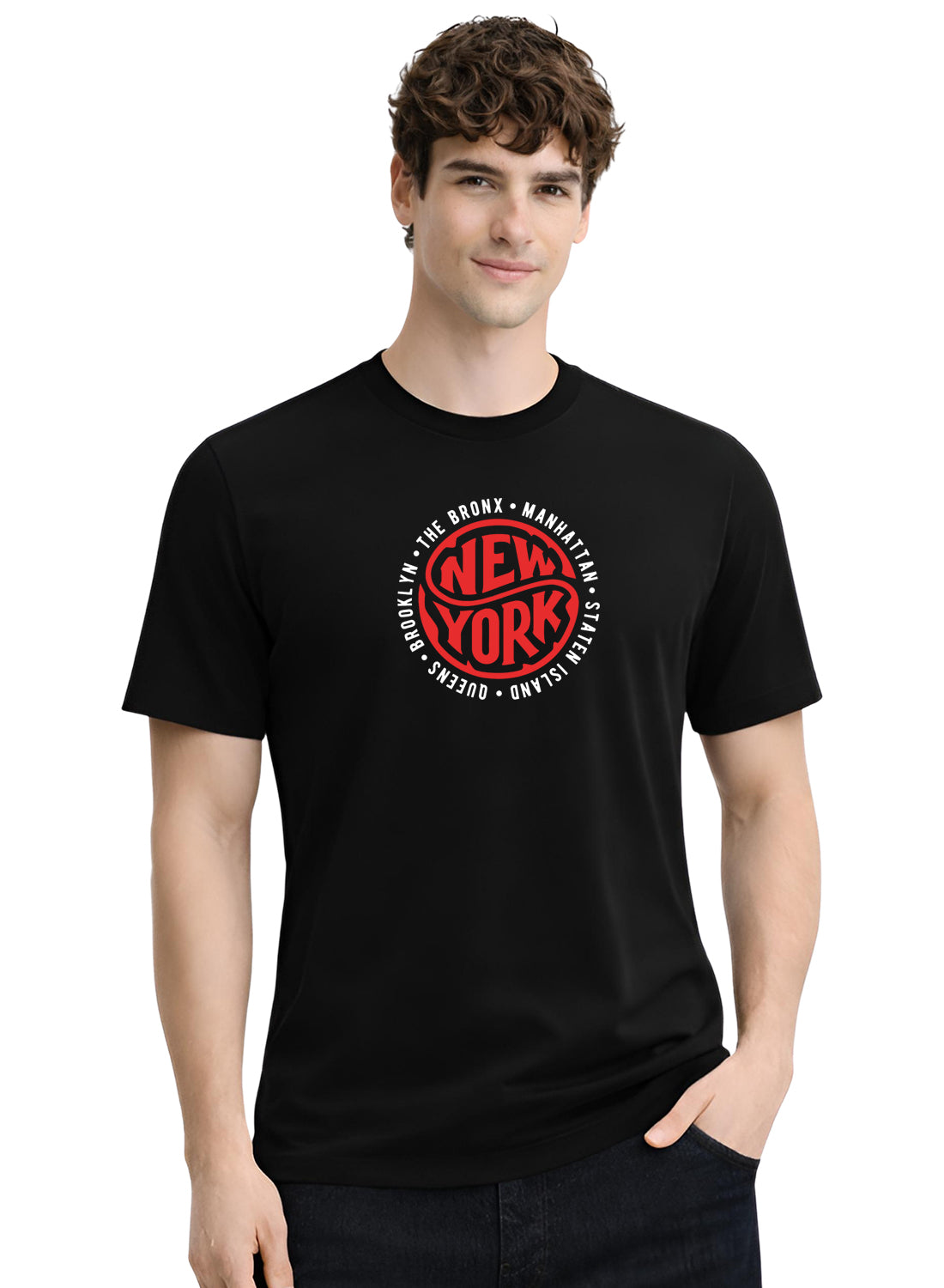 Men Black Summer Tshirt