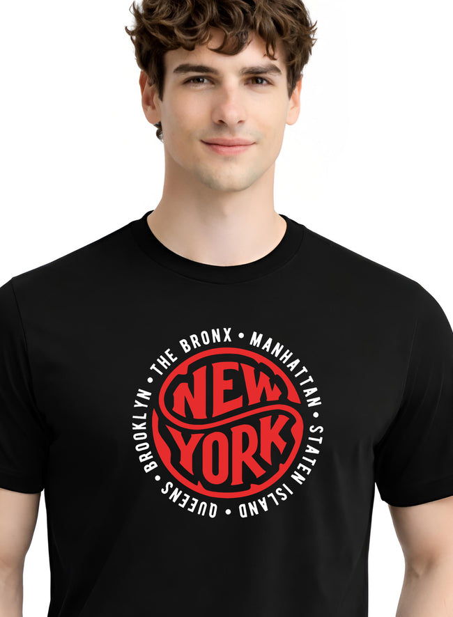 Men Black Summer Tshirt