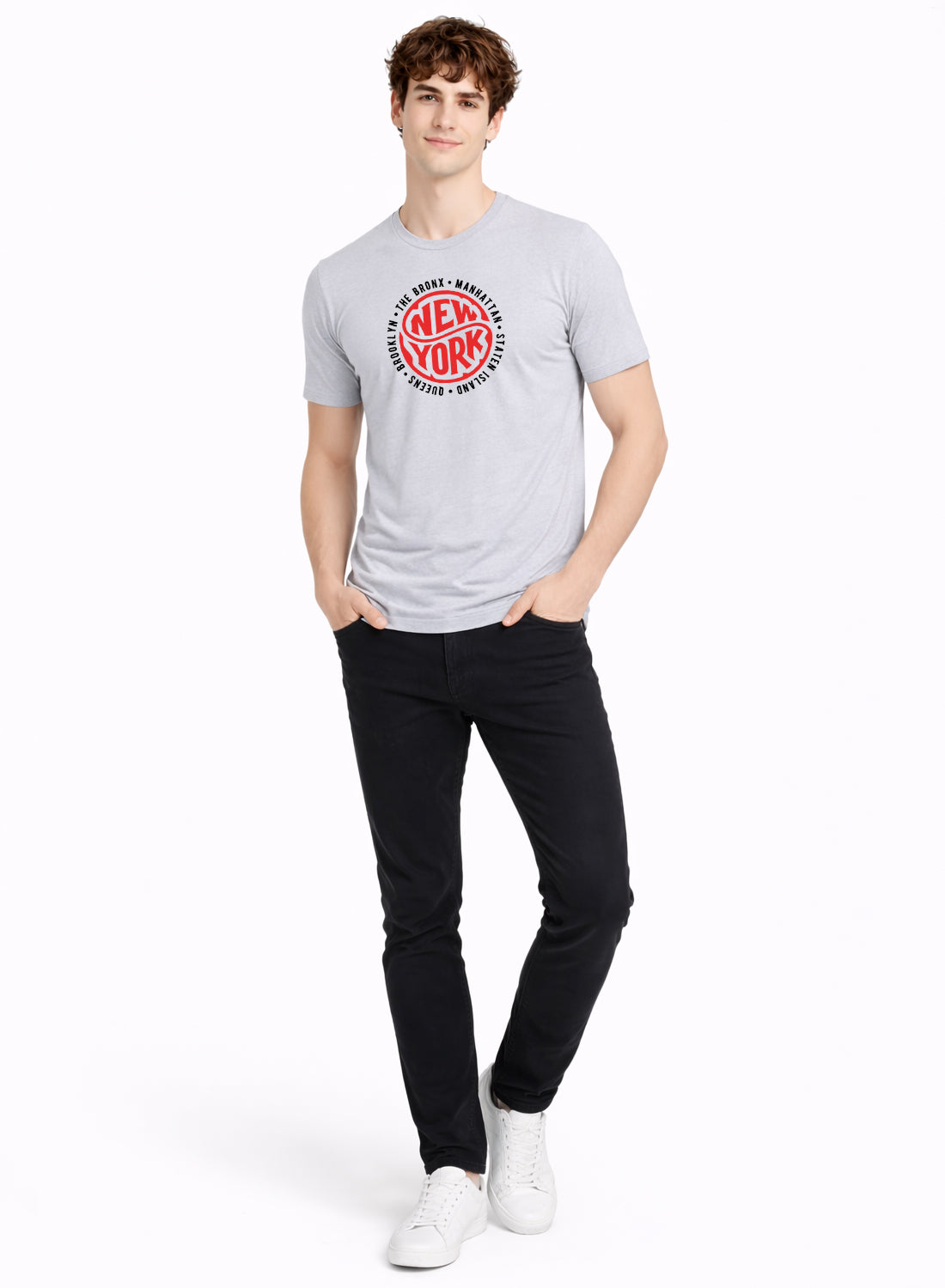 Men Grey Summer Tshirt