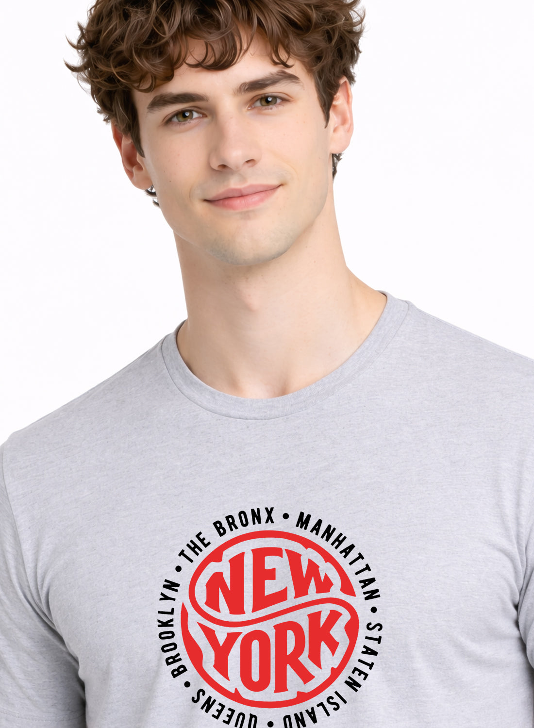 Men Grey Summer Tshirt
