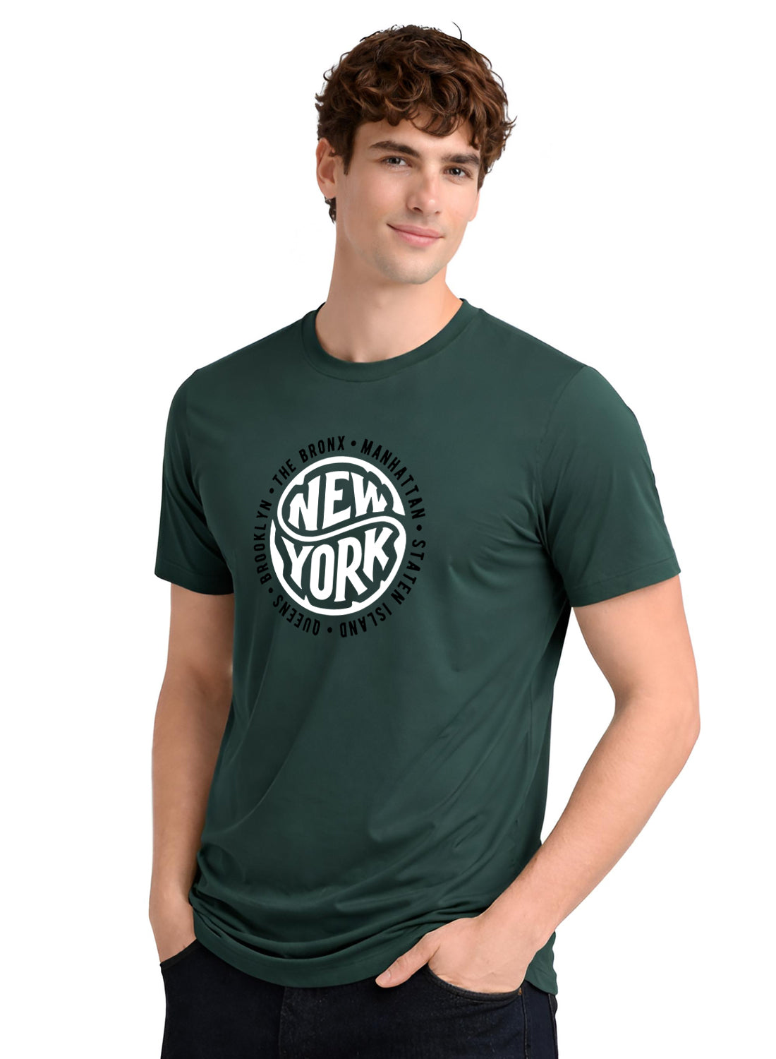 Men Green Summer Tshirt