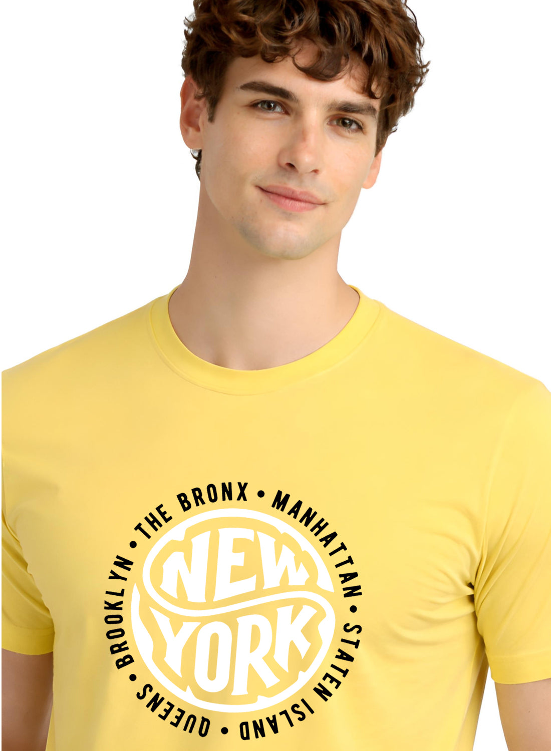 Men Yellow Summer Tshirt