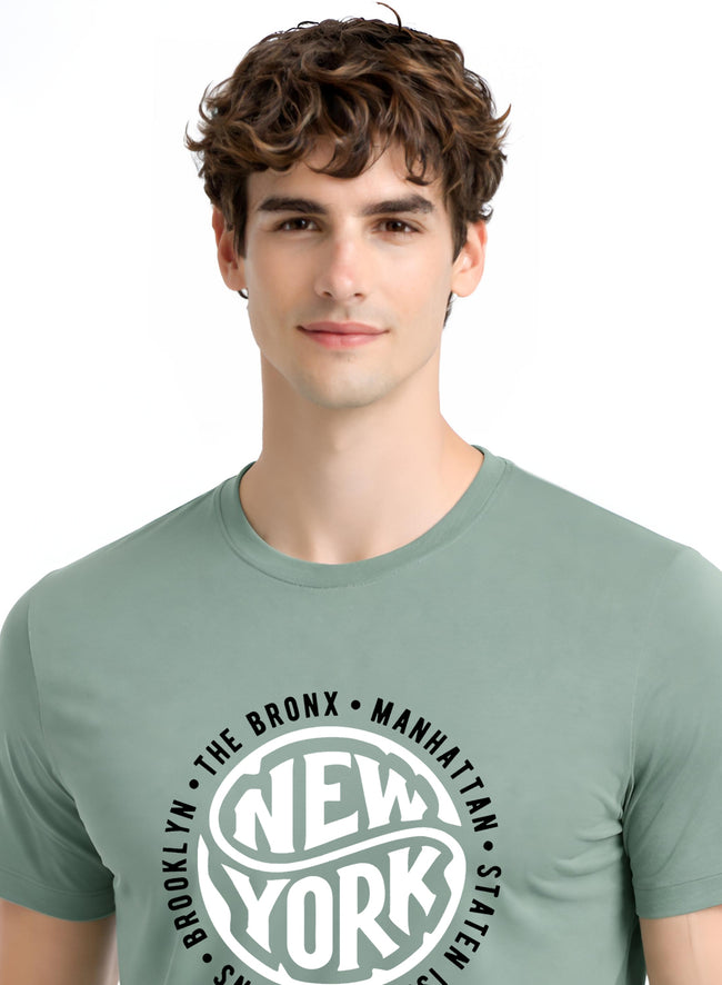 Men Green Summer Tshirt