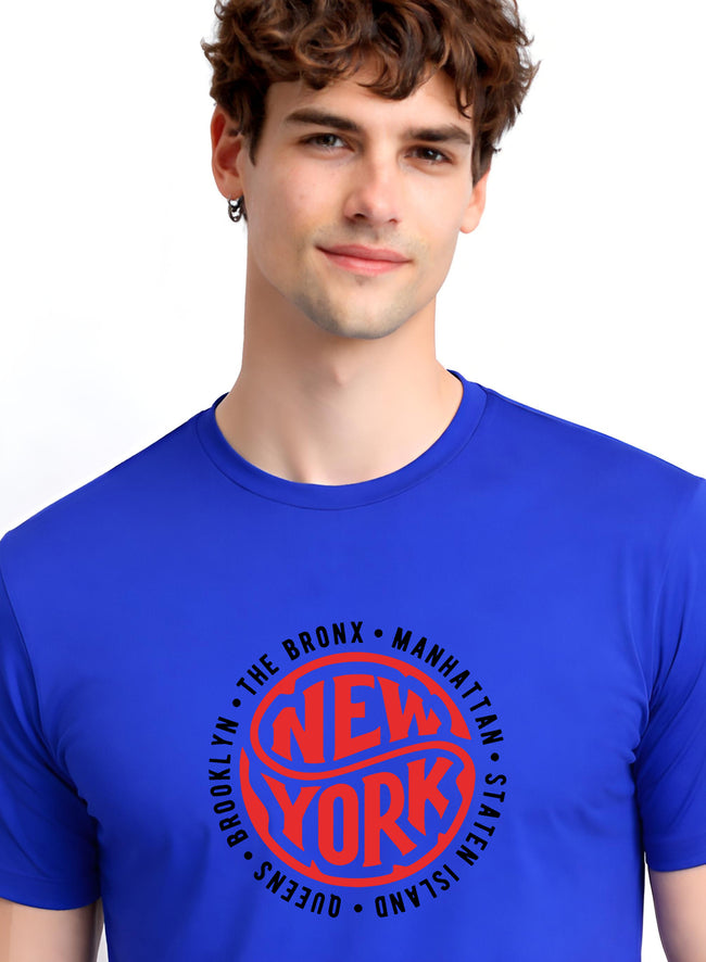 Men Blue Summer Tshirt