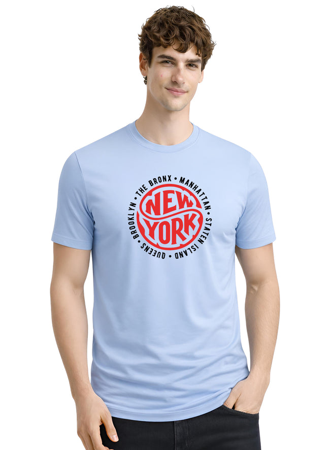 Men Blue Summer Tshirt