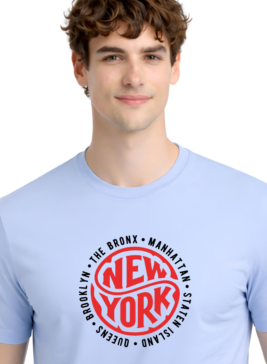 Men Blue Summer Tshirt