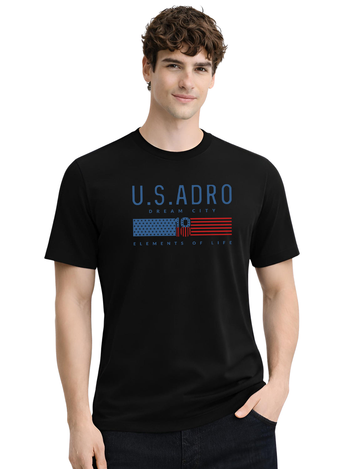 Men Black Summer Tshirt