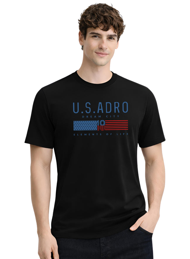 Men Black Summer Tshirt