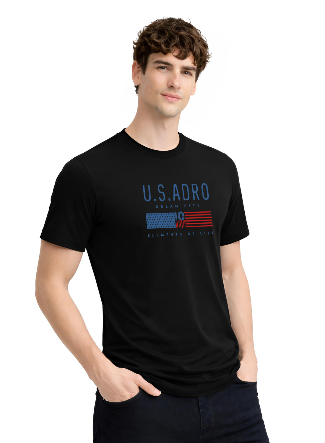 Men Black Summer Tshirt