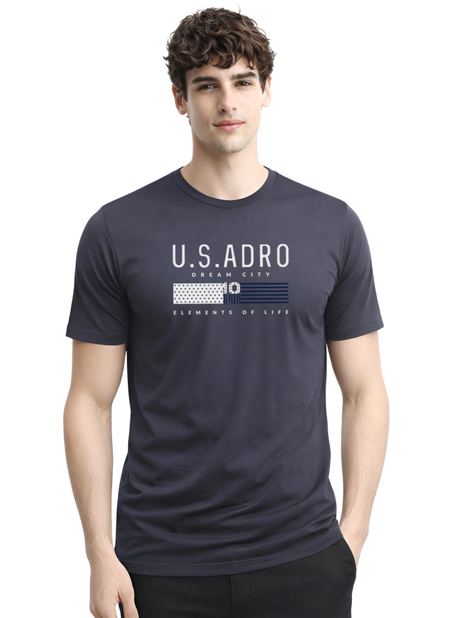 Men Grey Summer Tshirt