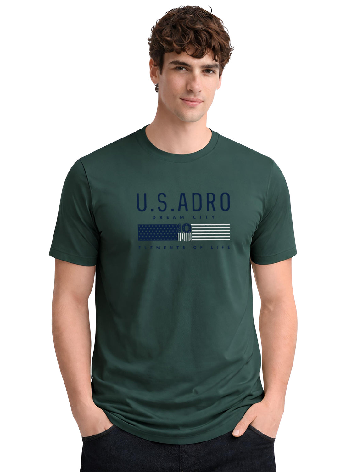 Men Green Summer Tshirt