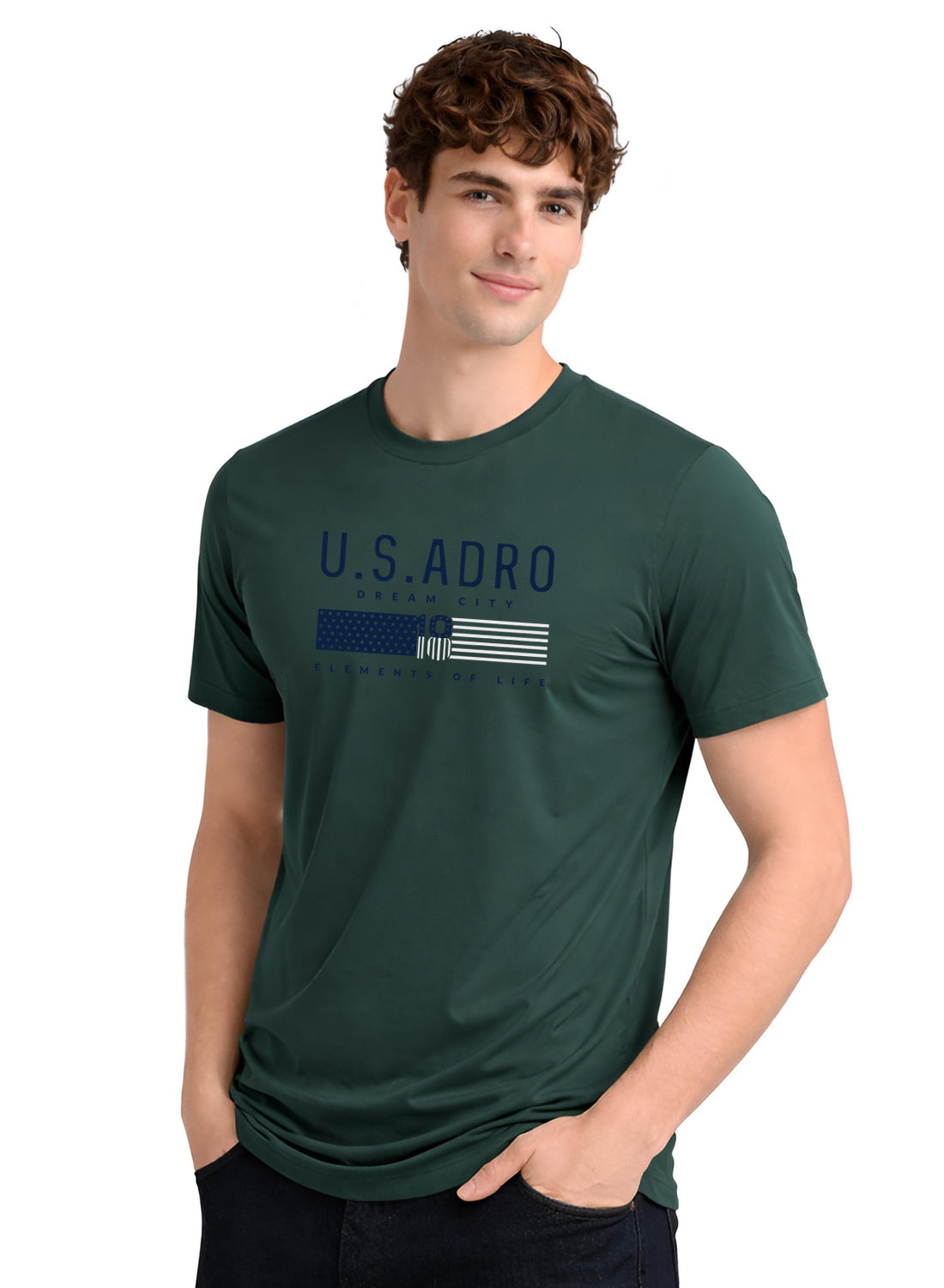 Men Green Summer Tshirt