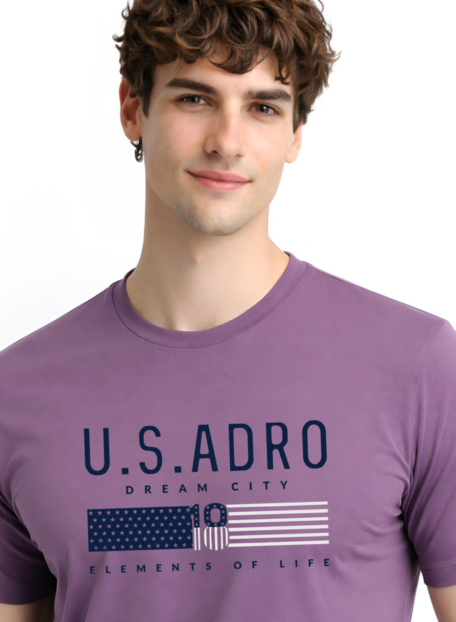Men Purple Summer Tshirt