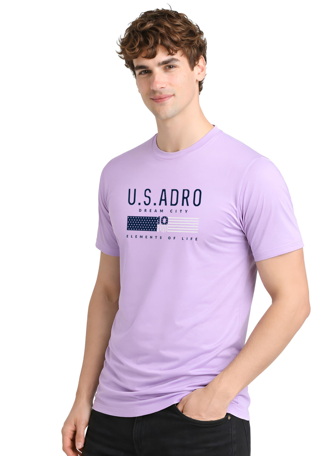 Men Lavender Summer Tshirt