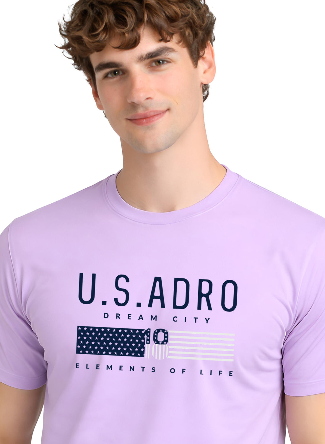 Men Lavender Summer Tshirt