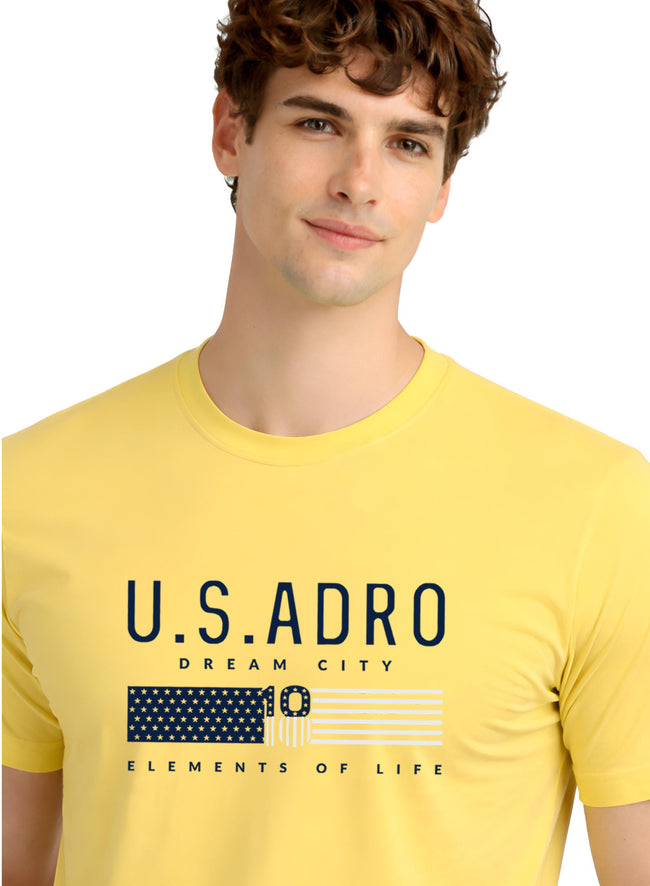 Men Yellow Summer Tshirt