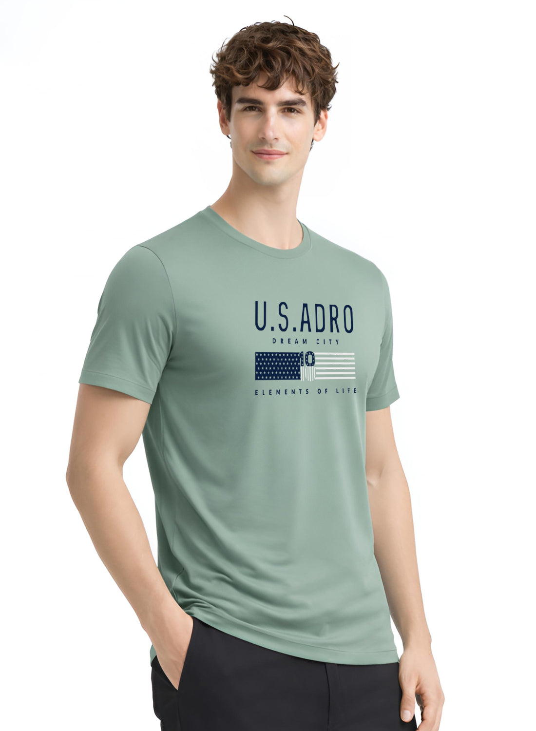 Men Green Summer Tshirt