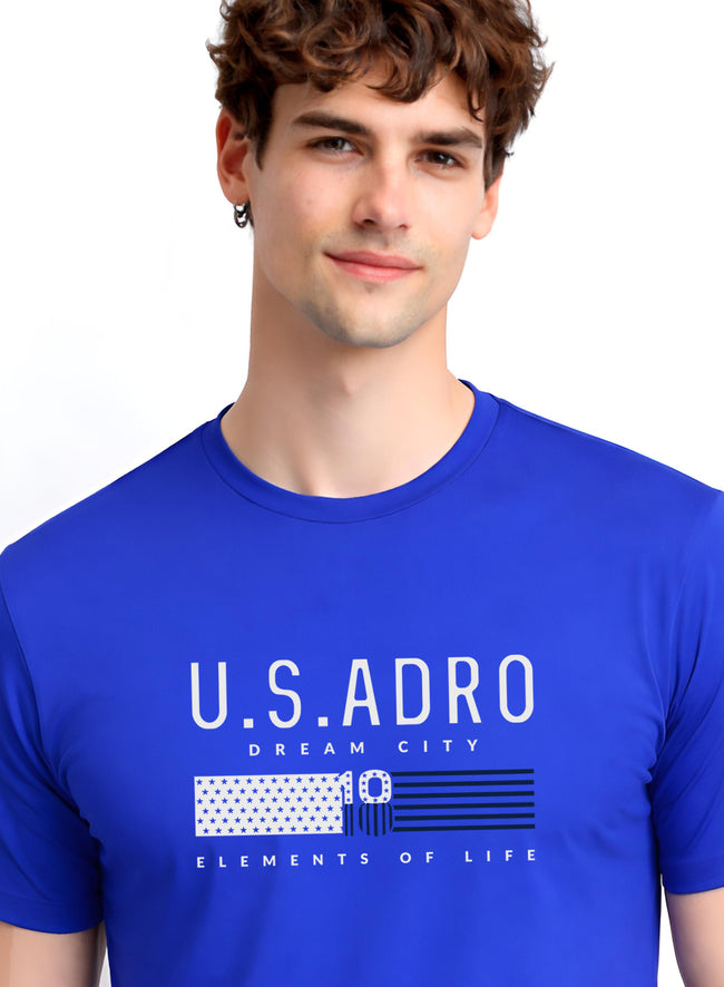 Men Blue Summer Tshirt