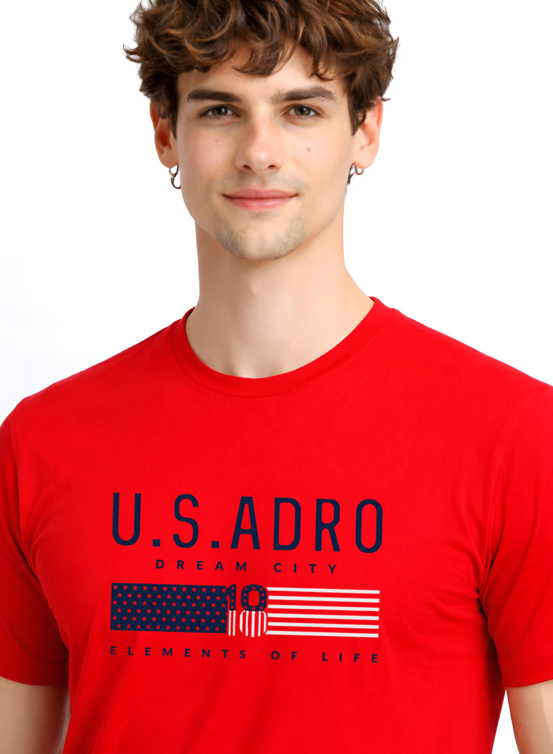 Men Red Summer Tshirt
