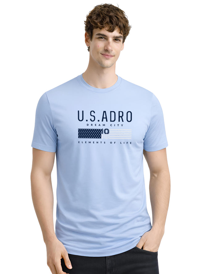 Men Blue Summer Tshirt