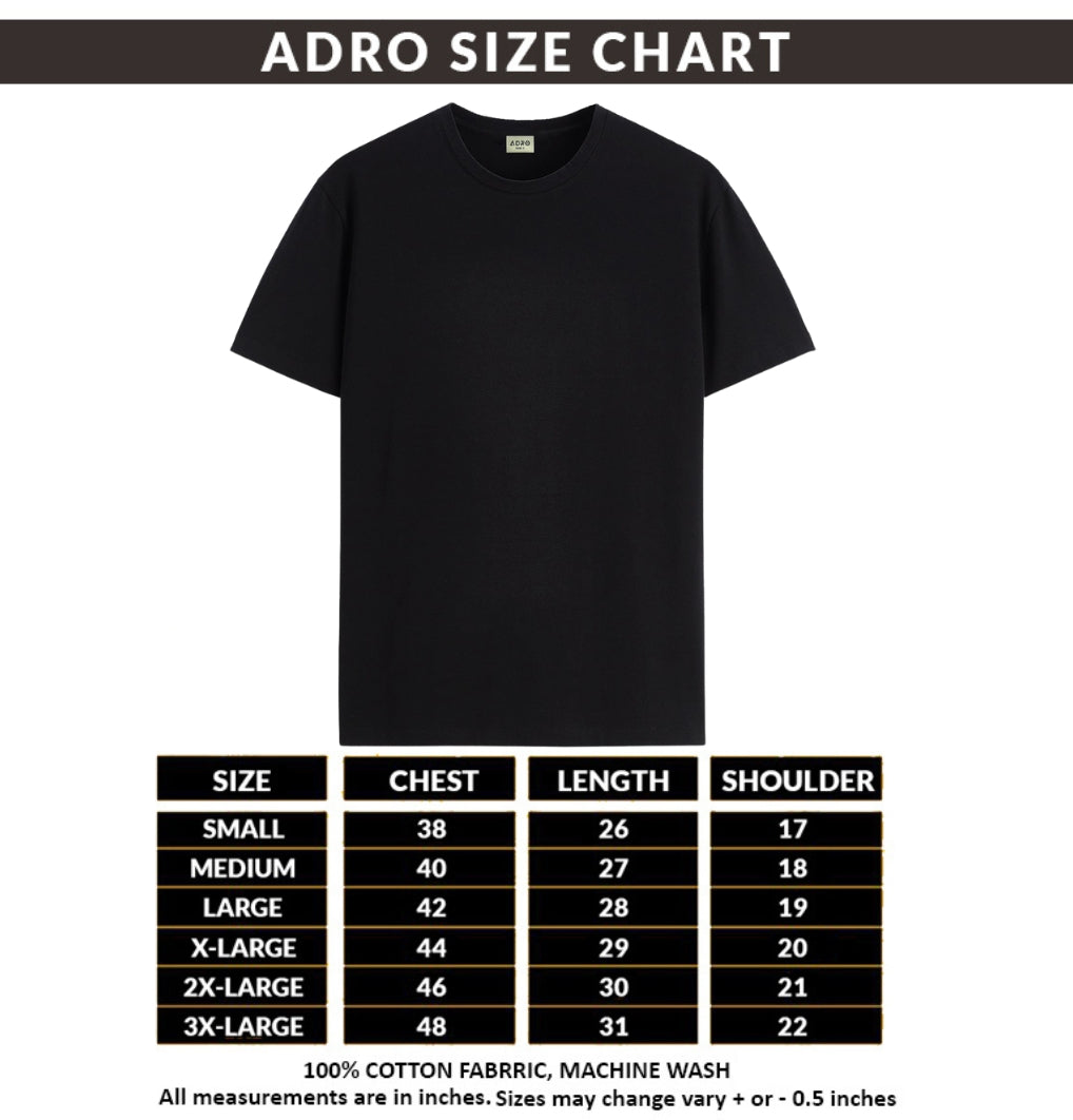 Men Black Round Neck T Shirt