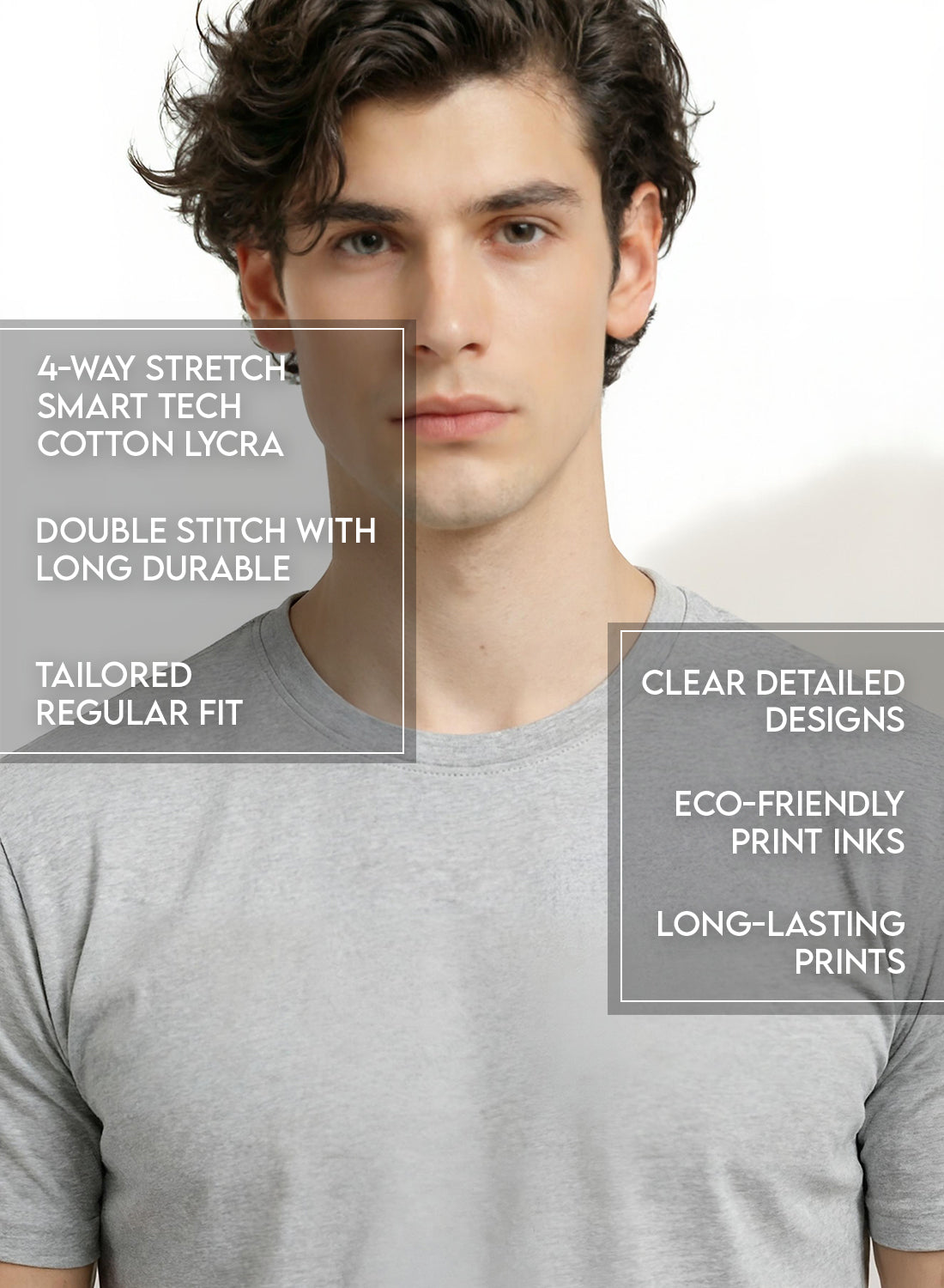 Men Badminton Graphic T-Shirt