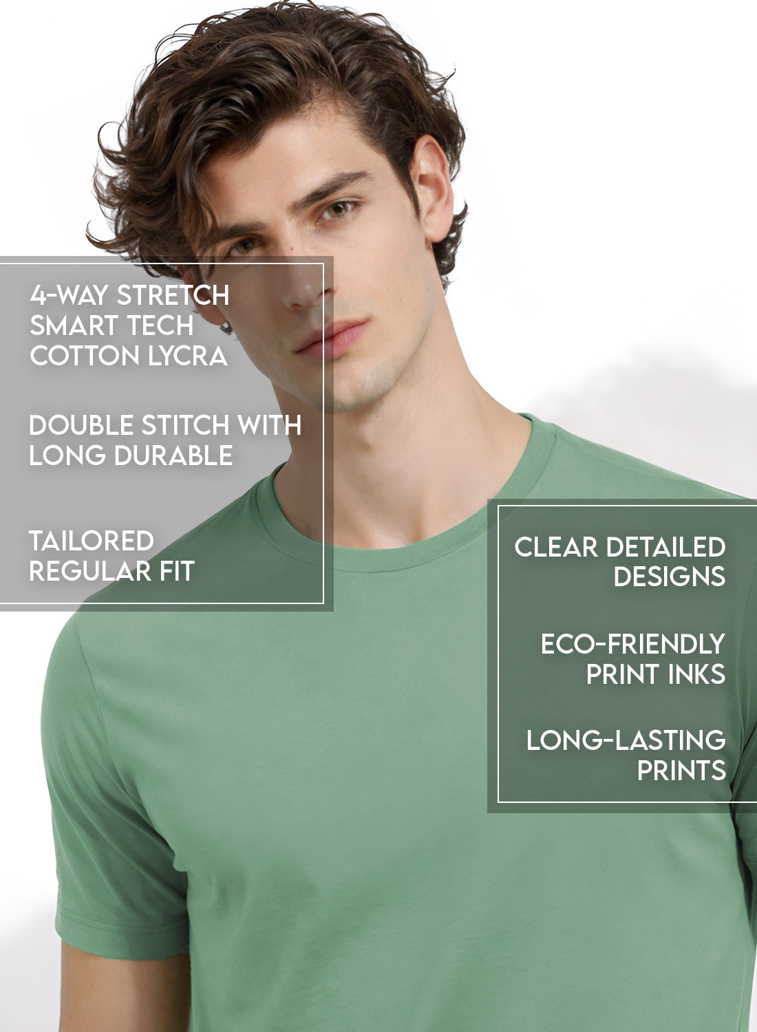 Men Badminton Graphic T-Shirt