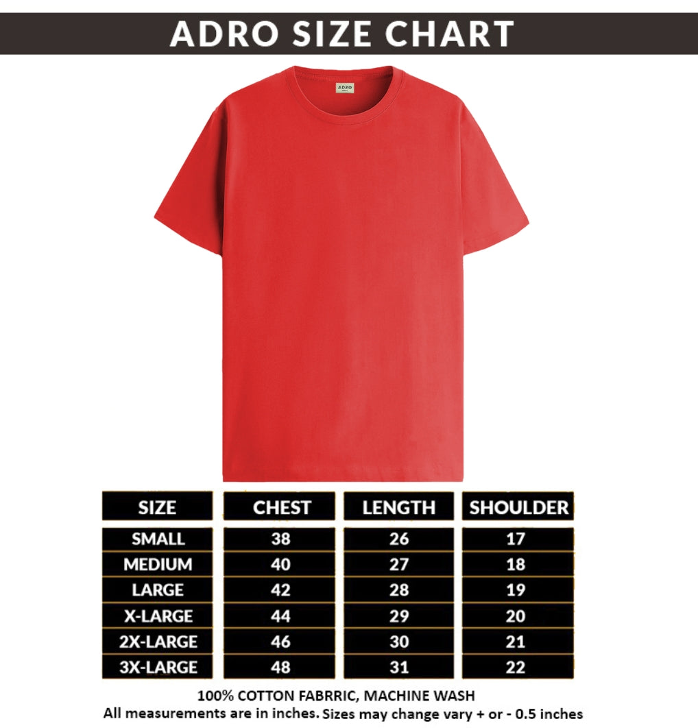 Men Red Round Neck T Shirt