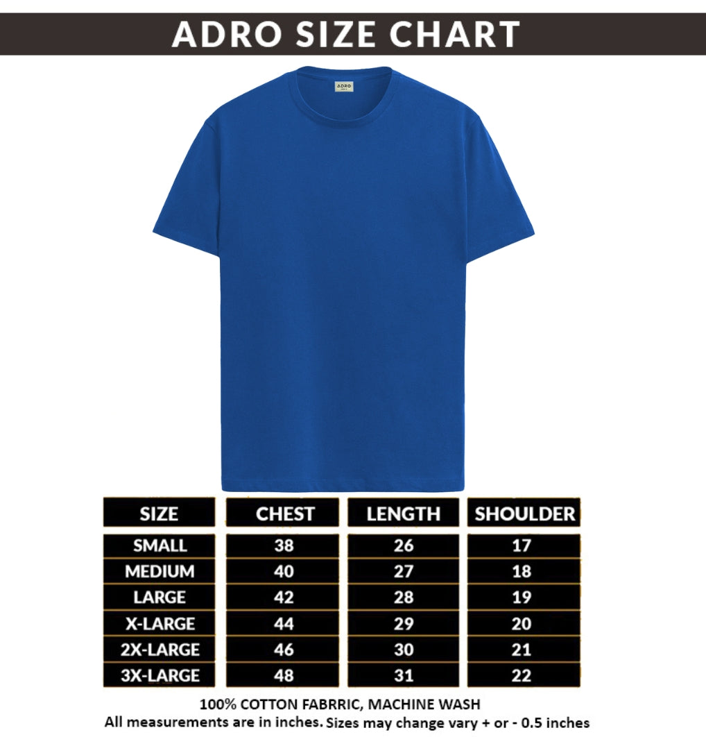 Men Blue Round Neck T Shirt