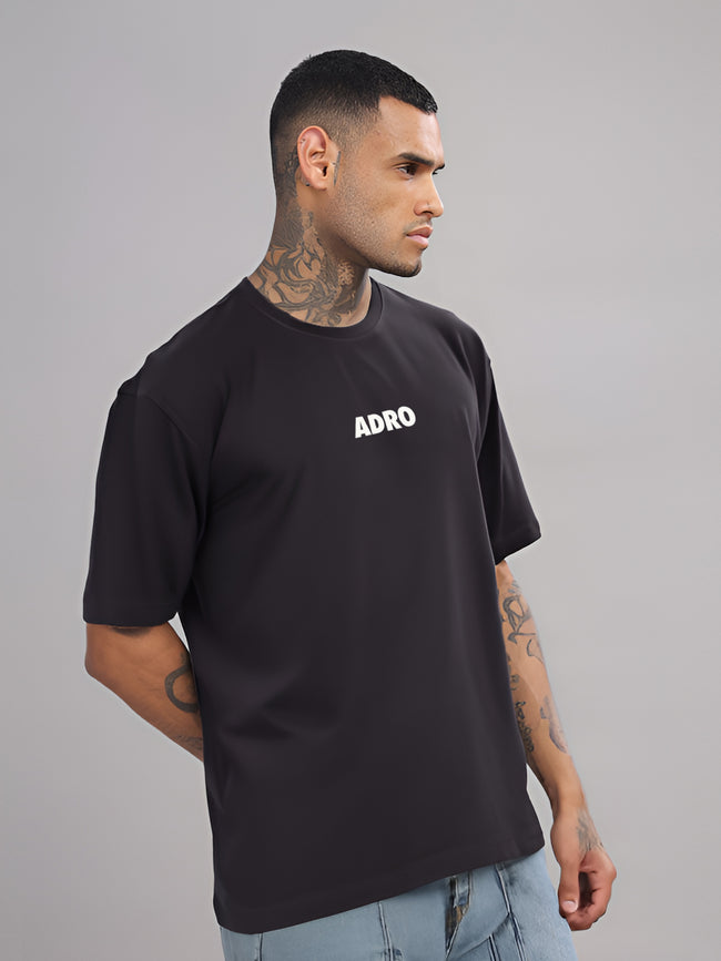 Men Grey Oversized T-Shirt